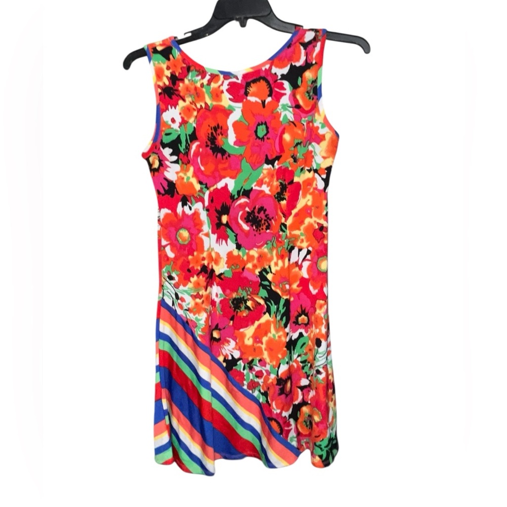 MSK Multicolor Floral Print Shift Dress 
Size S - Picture 3 of 5
